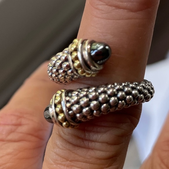 LAGOS Bypass Ring with Hematite Endcaps NWOT - Picture 8 of 8